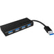 Icy box ib-ac6104 usb 3.0 usb-hub (zwart)