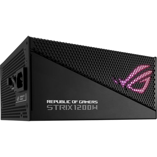 Asus rog strix gold aura edition modulaire 1200 watt voeding (zwart, 1x 12vhpwr, 4x pcie)