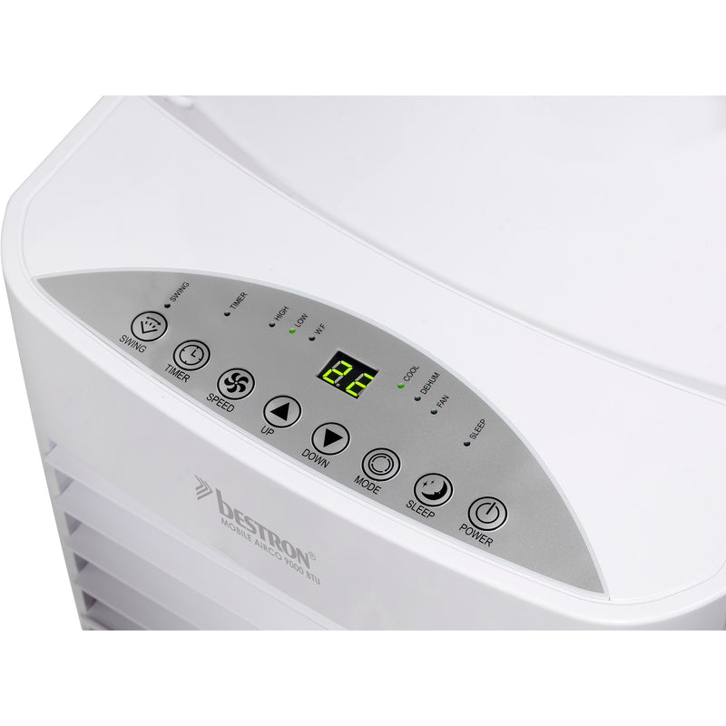 Afbeelding laden in galerijviewer, Bestron aac9000 mobiele airconditioner (wit, koelvermogen 2,6 kw | met cfc-vrij koelmiddel | 9000 btu h)
