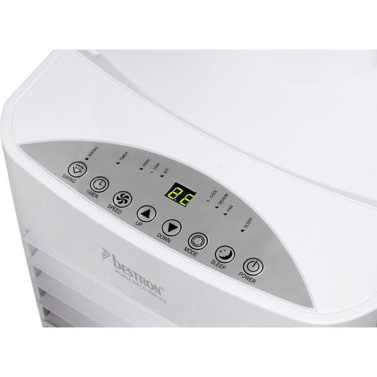 Bestron aac9000 mobiele airconditioner (wit, koelvermogen 2,6 kw | met cfc-vrij koelmiddel | 9000 btu h)