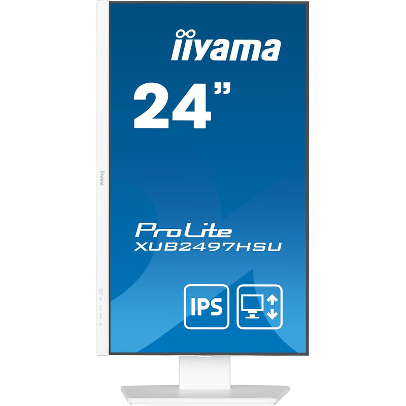 Afbeelding laden in galerijviewer, Iiyama prolite xub2497hsu-w2 23.8 monitor (wit, hdmi, displayport, 2x usb-a, usb-b)
