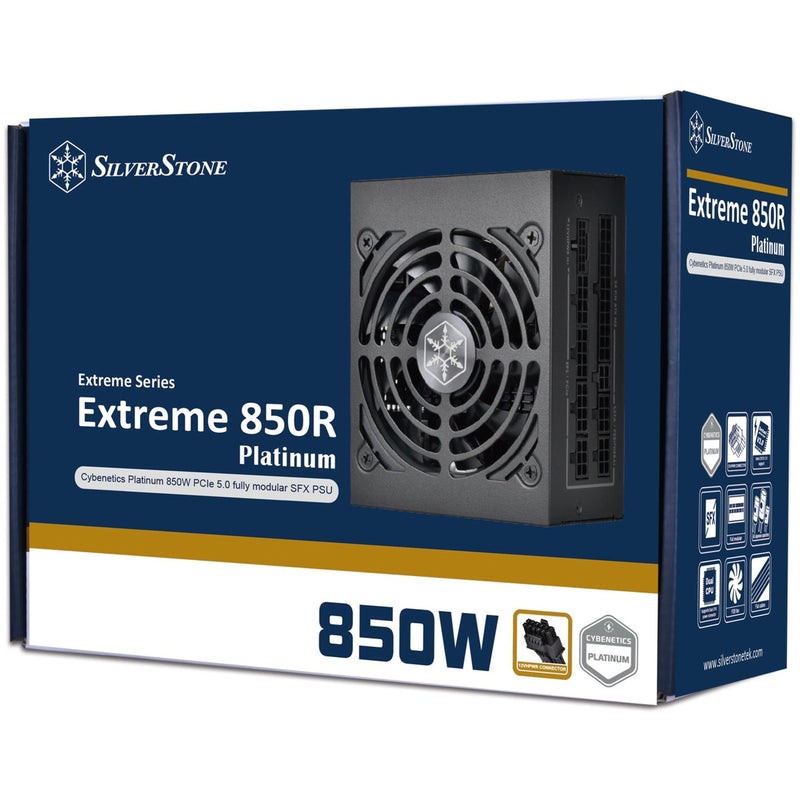 Afbeelding laden in galerijviewer, Silverstone sst-ex850r-pm modulaire 850 watt voeding (zwart, 2x pcie)
