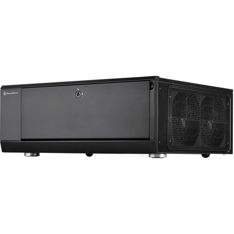 Afbeelding laden in galerijviewer, Silverstone sst-gd10b htpc behuizing (zwart | 2x usb-a)
