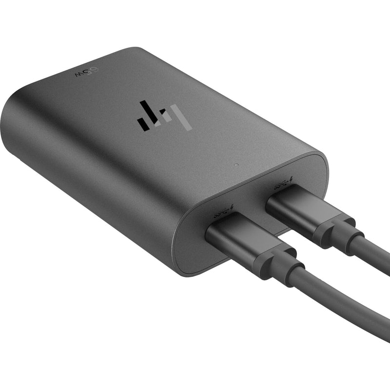Afbeelding laden in galerijviewer, Hp 65w gan usb-c laptop oplader (zwart, 2x usb-c)
