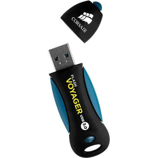 Corsair flash voyager usb 3.0 256 gb usb-stick (zwart blauw, cmfvy3a-256gb)