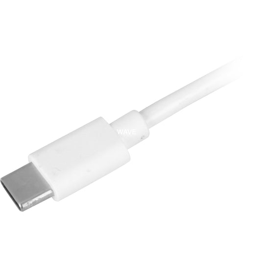 Sharkoon usb-a 2.0 - usb-c kabel (wit, 1,5 meter)