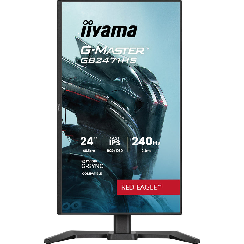 Afbeelding laden in galerijviewer, Iiyama g-master red eagle gb2471hs-b1 23.8 gaming monitor (zwart, 2x hdmi, displayport, 240 hz)
