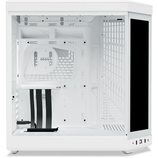 Hyte y70 touch infinite midi tower behuizing (wit | 2x usb-a | 1x usb-c | tempered glass)