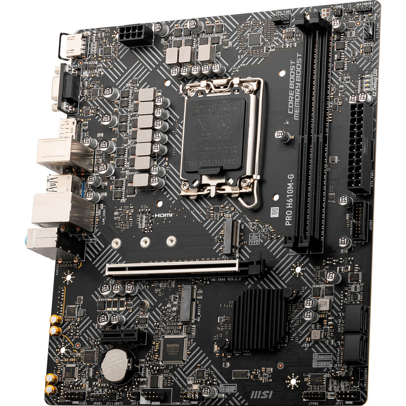 Afbeelding laden in galerijviewer, Msi pro h610m-g socket 1700 moederbord (gb-lan, sound, µatx)
