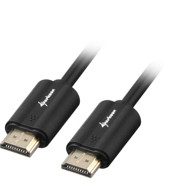 Sharkoon hdmi 2.0 kabel (zwart, 2 meter, 4k)