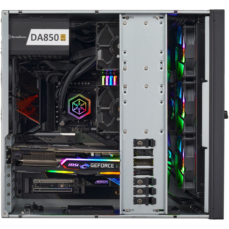 Afbeelding laden in galerijviewer, Silverstone rm44 rack behuizing (zwart | 4u | usb type-c | 2x 80mm casefan inbegrepen)
