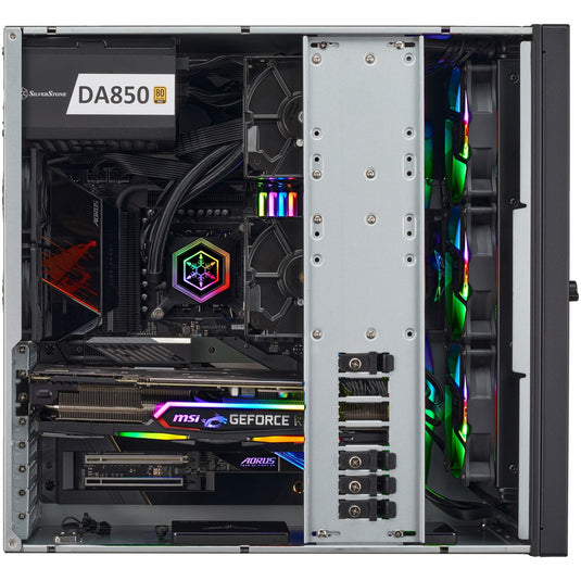 Silverstone rm44 rack behuizing (zwart | 4u | usb type-c | 2x 80mm casefan inbegrepen)