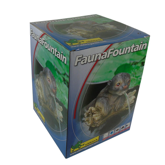 Ubbink drijvende spuitfiguur otter op boomstam waterornament