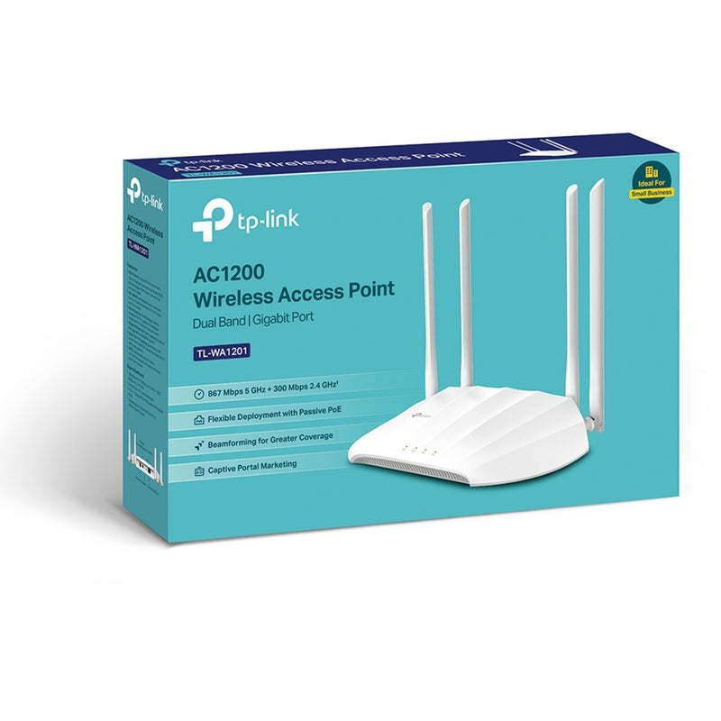 Afbeelding laden in galerijviewer, Tp-link tl-wa1201 ac1200 draadloos access point (wit, 2,4 5ghz dual-band)
