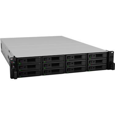 Synology rackstation rs3621rpxs nas (zwart grijs, 4x lan, usb 3.0)