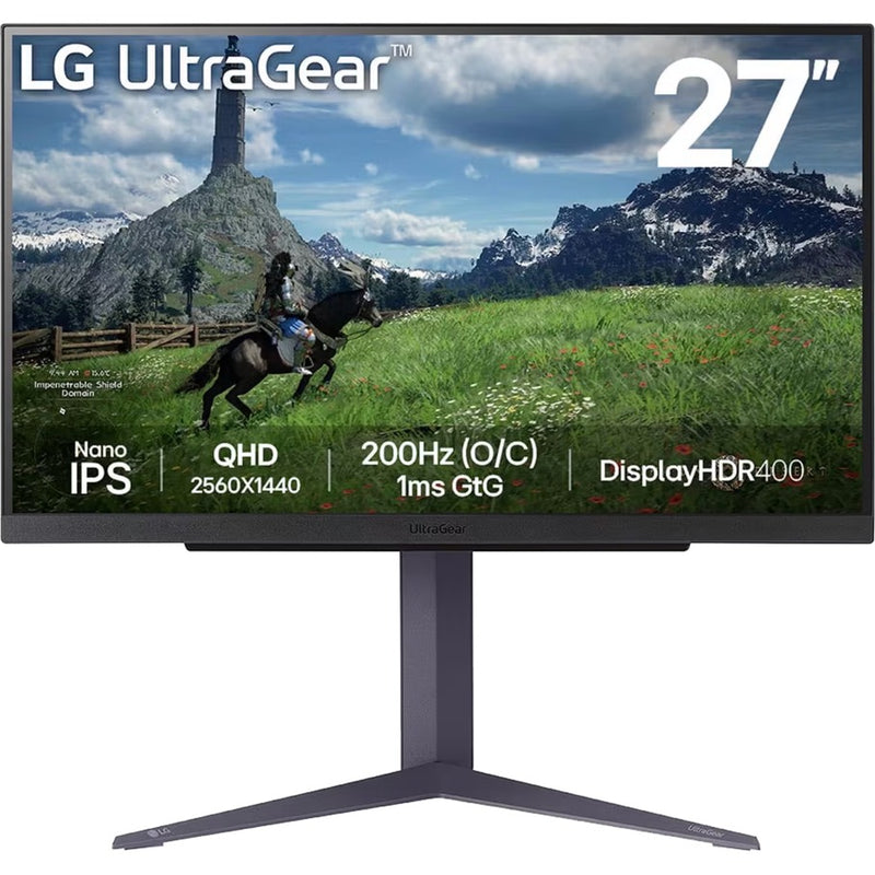 Afbeelding laden in galerijviewer, Lg ultragear 27gs85q-b 27 gaming monitor (zwart, 2x hdmi, displayport, 2x usb-a, usb-b, 200 hz (oc))

