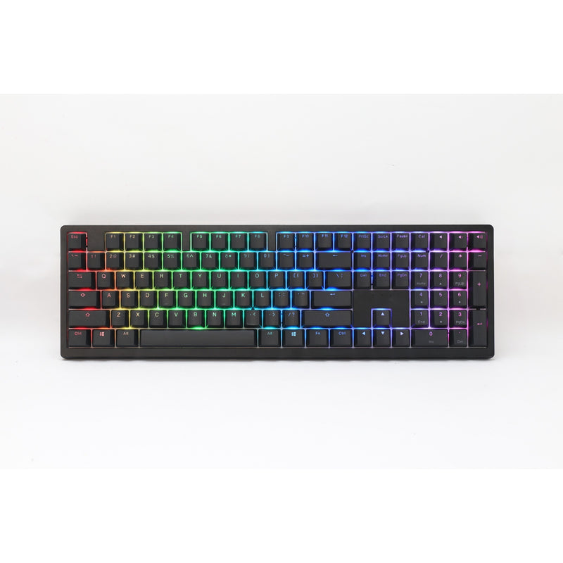 Afbeelding laden in galerijviewer, Ducky zero 6108 classic black rgb mechanisch gaming toetsenbord (zwart, us lay-out (qwerty), cherry mx2a speed silver, 100%, rgb leds, double-shot pbt, hot swap, 2.4ghz | bluetooth | usb-c)
