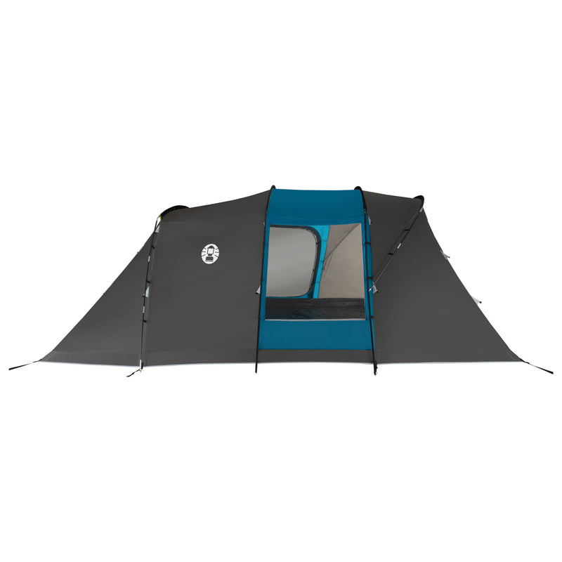 Afbeelding laden in galerijviewer, Coleman vespucci 6 tent - 6 persoons tunneltent – uv guard spf50 zonbescherming – ventilatie – geïntegreerd grondzeil - grijs blauw
