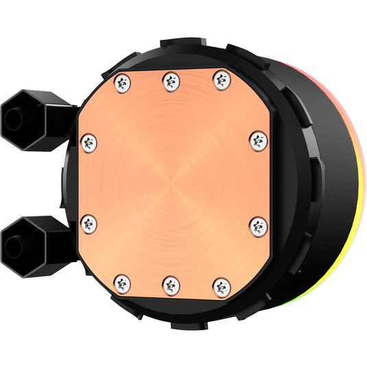 Sharkoon s70 rgb waterkoeling (zwart, 4-pins pwm fan-connector)