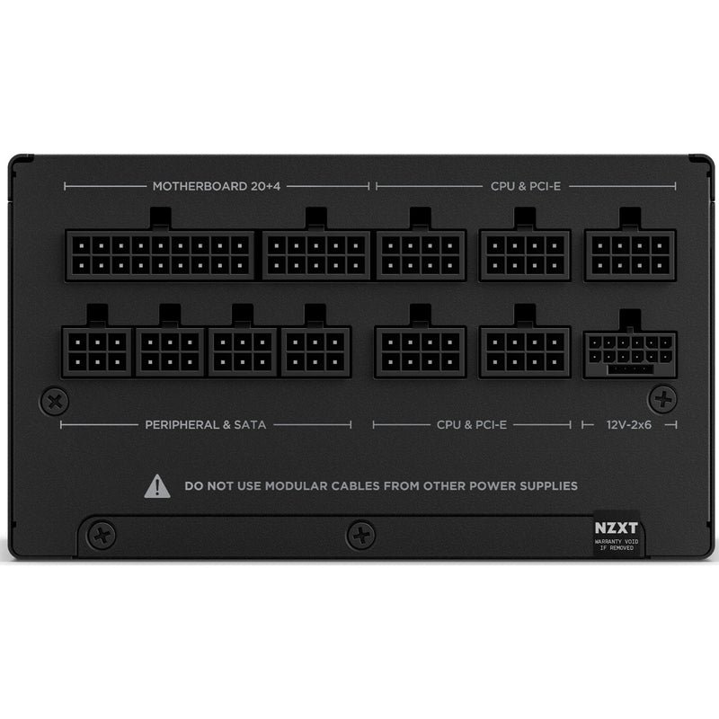 Afbeelding laden in galerijviewer, Nzxt c1200 gold atx 3.1 modulaire 1200 watt voeding (zwart, 1x 12v-2x6, 3x pcie)
