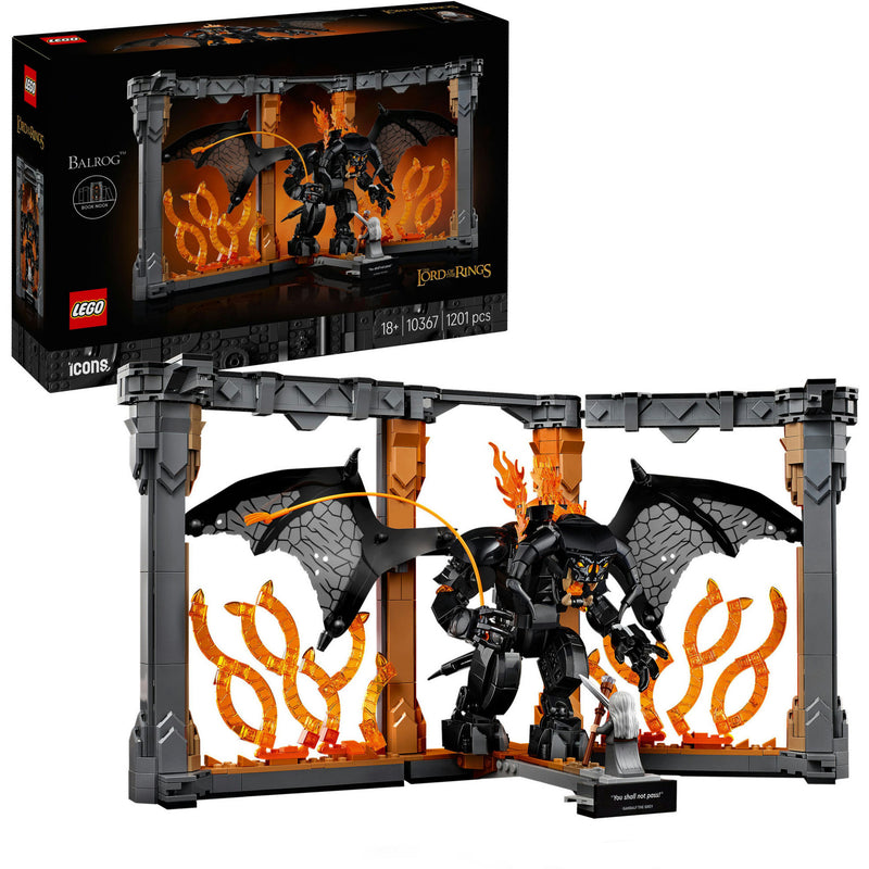 Afbeelding laden in galerijviewer, Lego icons - boekensteun: the lord of the rings – balrog constructiespeelgoed (10367)
