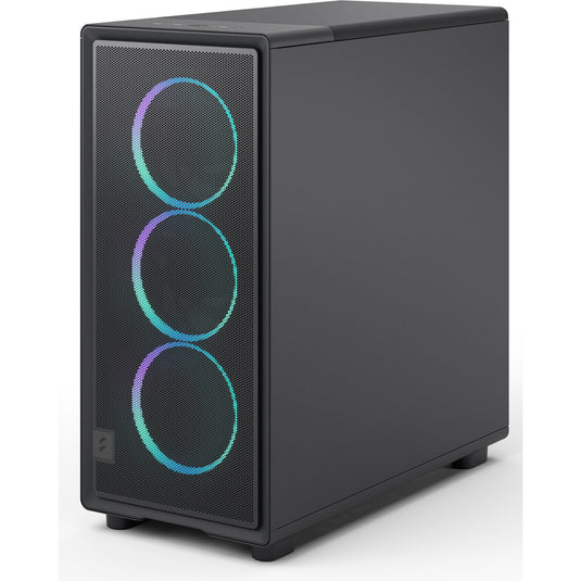 Fractal design epoch rgb midi tower behuizing (zwart | 2x usb-a | 1x usb-c | rgb | tempered glass)