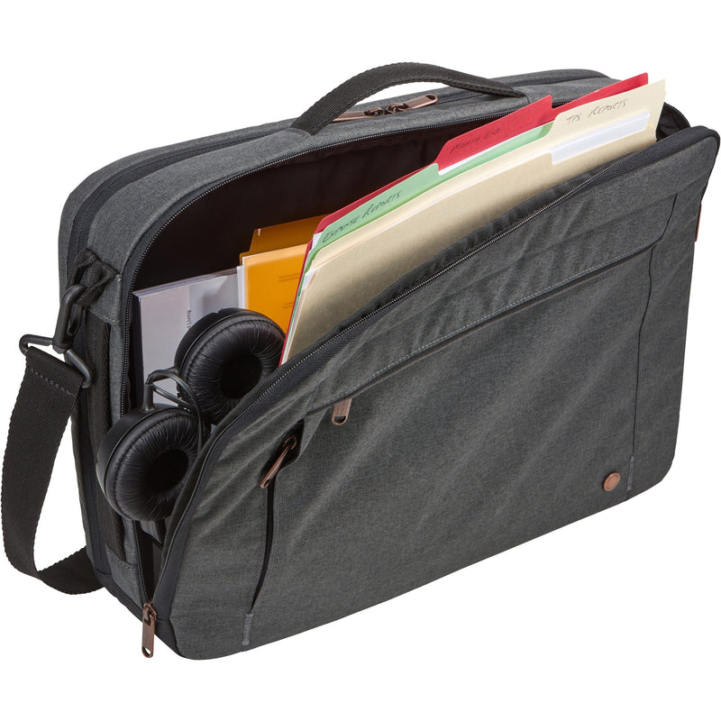 Afbeelding laden in galerijviewer, Case logic era 15.6 hybrid briefcase eracv-116-obsidian laptoptas (donkergrijs)
