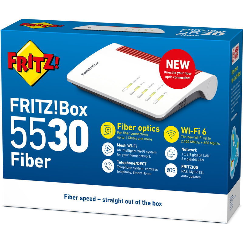 Afbeelding laden in galerijviewer, Fritz! box 5530 fiber xgs-pon router (wit)
