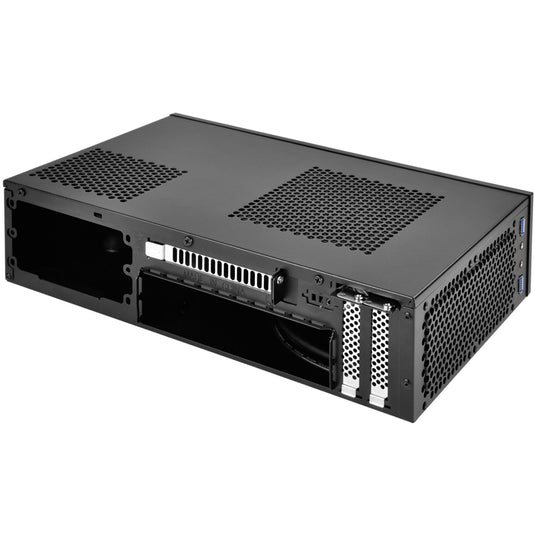 Silverstone sst-ml09b htpc behuizing (zwart | 2x usb-a)