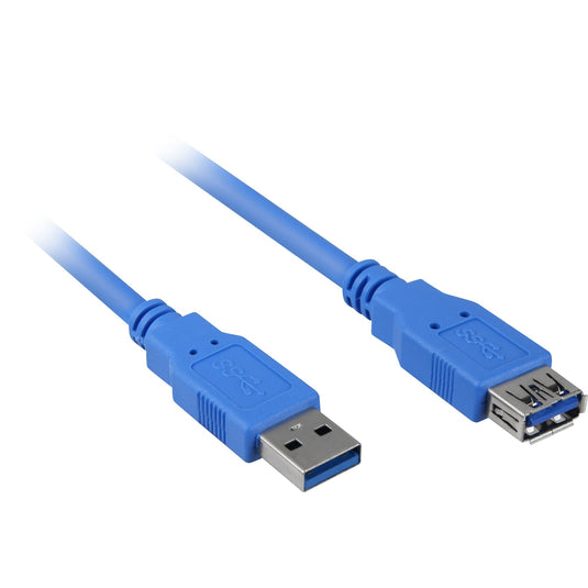 Sharkoon usb 3.0 verlengkabel (blauw, 3 meter)