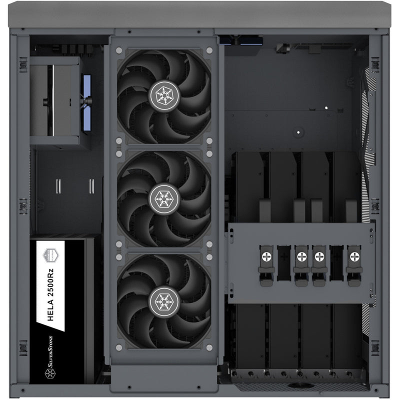 Afbeelding laden in galerijviewer, Silverstone crown 04 htpc behuizing (donkergrijs | 4x usb-a | 1x usb-c)
