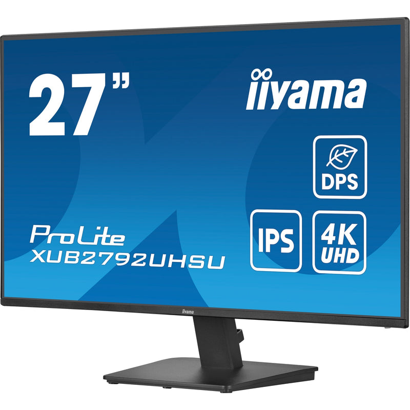 Afbeelding laden in galerijviewer, Iiyama prolite xu2792uhsu-b6 27 4k uhd monitor (zwart, hdmi, displayport, 3x usb-a, usb-b, usb-c)
