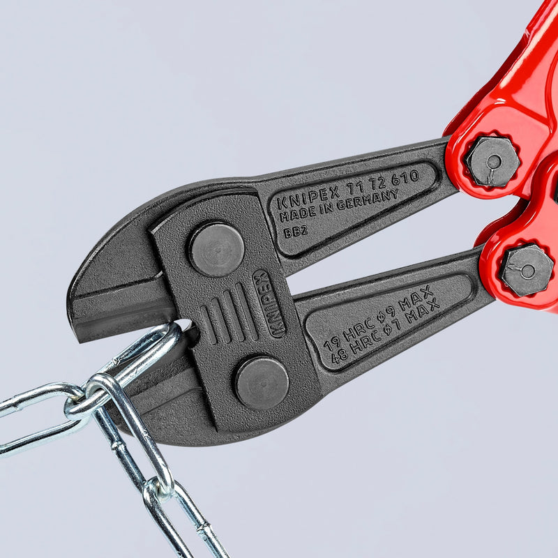 Afbeelding laden in galerijviewer, Knipex betonschaar 7172610 kniptang (rood blauw, middensnijder, geschroefd scharnier)
