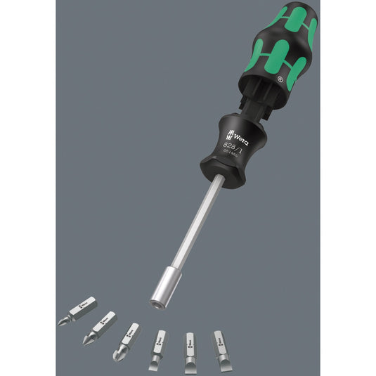 Wera kraftform kompakt 27 set 2 bitset (zwart groen, 7‑delig)