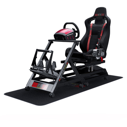 Next level racing gttrack simulator cockpit racing simulator (zwart)