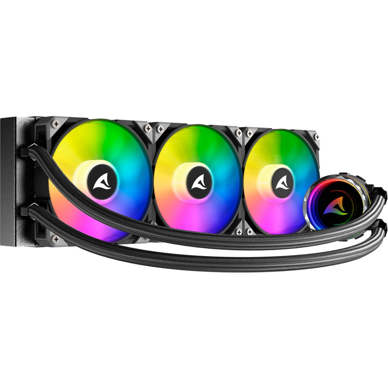 Afbeelding laden in galerijviewer, Sharkoon s90 rgb waterkoeling (zwart, 4-pins pwm fan-connector)
