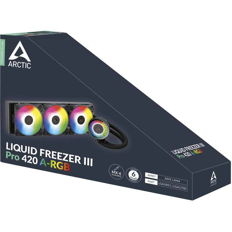 Afbeelding laden in galerijviewer, Arctic liquid freezer iii pro 420 a-rgb waterkoeling (zwart, 4-pins pwm fan-connector)
