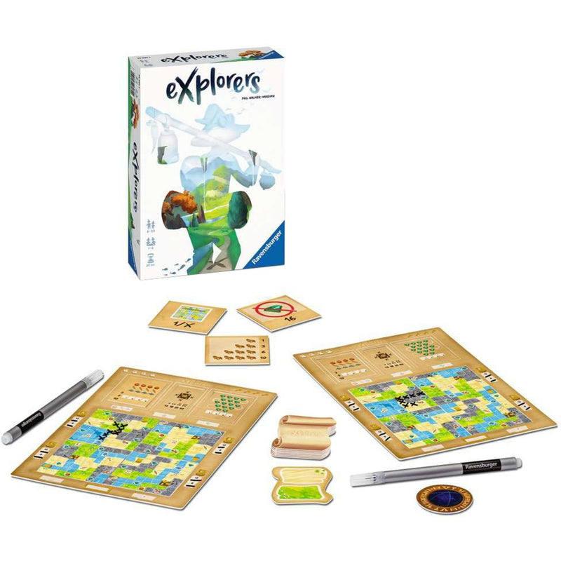 Afbeelding laden in galerijviewer, Ravensburger explorers bordspel (engels, 1 - 4 spelers, 20 - 30 minuten, vanaf 8 jaar)
