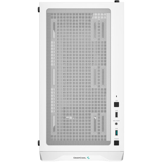 Deepcool cc360 argb midi tower behuizing (wit | 2x usb-a | rgb | tempered glass)