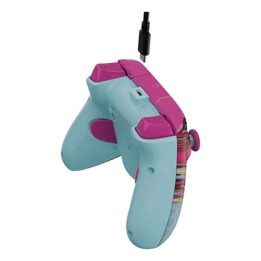 Turtle beach pdp rematch glow geavanceerde bedrade controller (android dreams, xbox serie x|s, xbox one, pc)