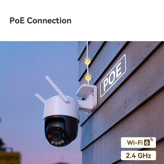 Imou cruiser sc 4k - beveiligingscamera voor buiten – 4k ultra hd (8mp) – 360° pan tilt – slimme persoonsdetectie tracking – kleur nachtzicht – sirene waarschuwingslicht – wi-fi 6 poe