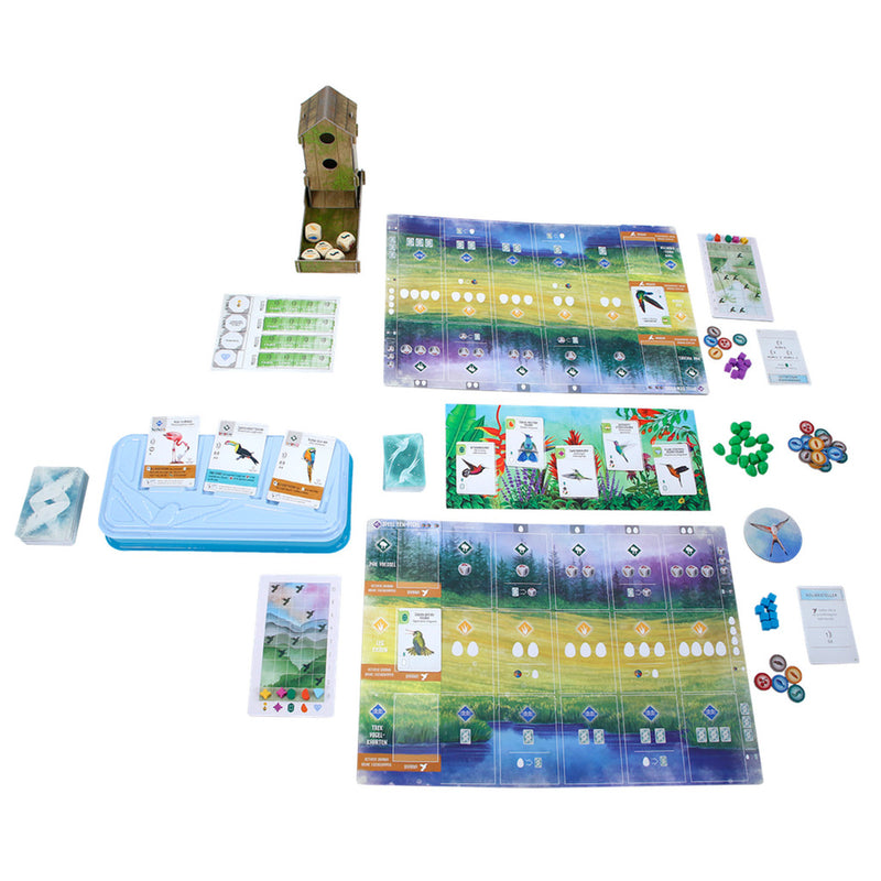 Afbeelding laden in galerijviewer, 999games 999 games wingspan: midden- en zuid-amerika bordspel (uitbreiding, nederlands, 1 - 5 spelers, 40 - 70 minuten, vanaf 10 jaar)
