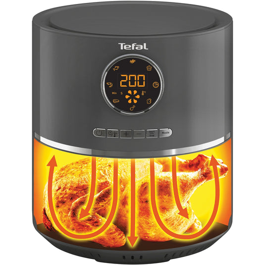 Tefal ultra fry ey111b heteluchtfriteuse (antraciet grijs, 4,2 liter | 1,2 kg )