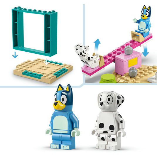 Lego ® bluey: bluey en chloé in de speeltuin bouwset - 11201