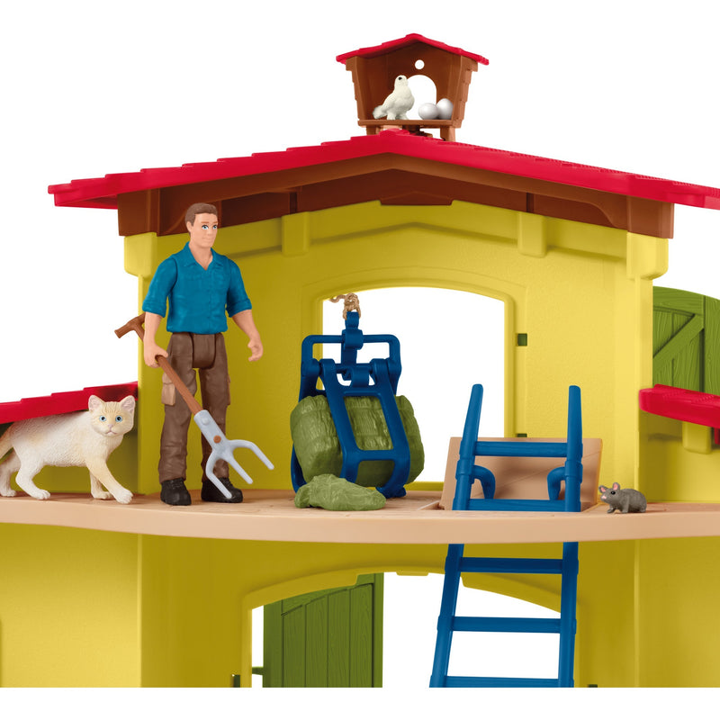 Afbeelding laden in galerijviewer, Schleich farm world - grote stal, geel speelfiguur
