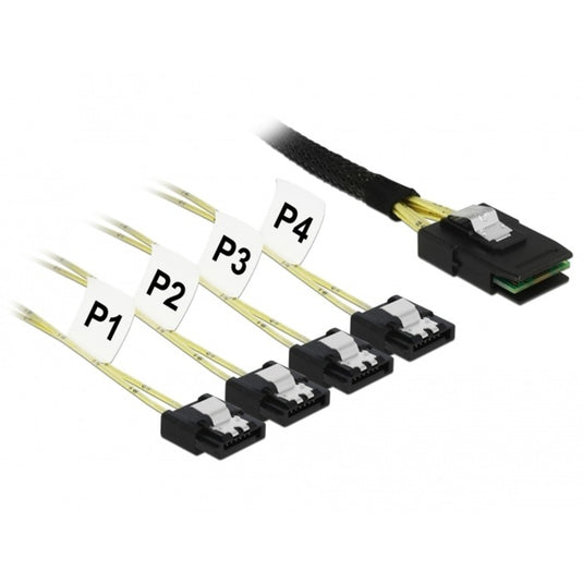 Delock mini sas sff-8087 > 4x sata 7-pin adapter (1 meter)