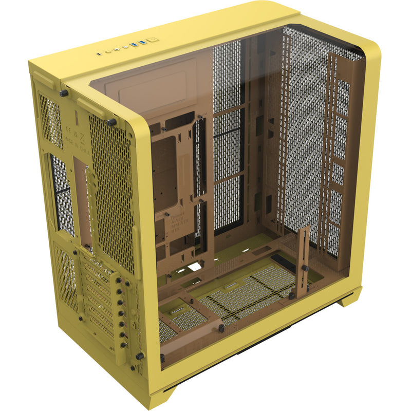 Afbeelding laden in galerijviewer, Thermaltake view 390 air butter caramel midi tower behuizing (geel | 2x usb-a | 1x usb-c | tempered glass)
