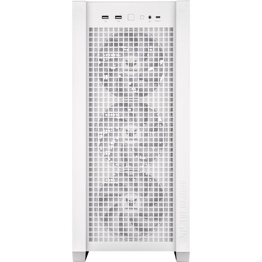Asus tuf gaming gt302 argb midi tower behuizing (wit | 2x usb-a | 1x usb-c | rgb | tempered glass)