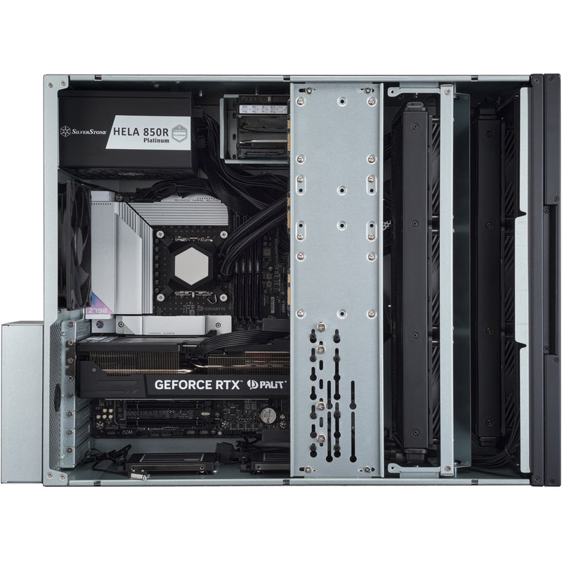 Afbeelding laden in galerijviewer, Silverstone rm52 server behuizing (zwart | 2x usb-a | 1x usb-c)

