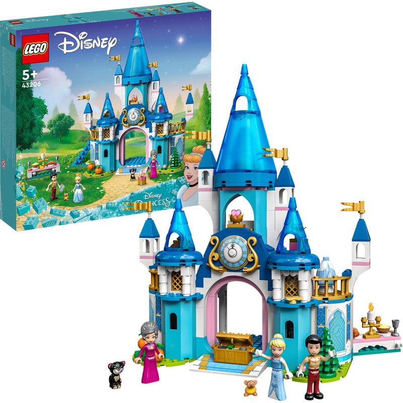 Afbeelding laden in galerijviewer, Lego disney princess - het kasteel van assepoester en de knappe prins constructiespeelgoed (43206)
